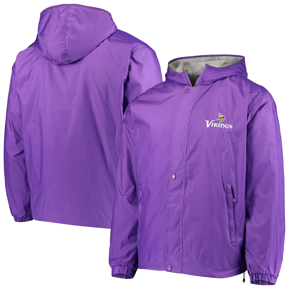 Veste à glissière complète Dunbrooke pour homme Minnesota Vikings Logo Legacy Stadium violet