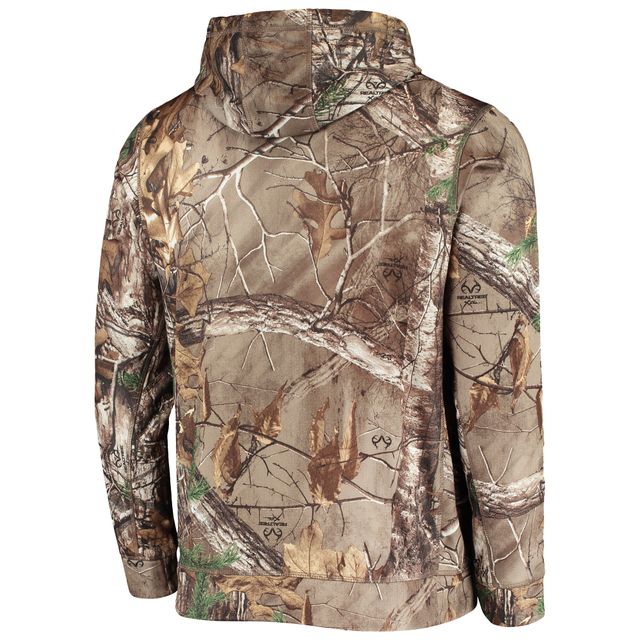 Sweat à capuche entièrement zippé Dunbrooke Realtree Camo Minnesota Vikings Trophy Tech Fleece pour homme