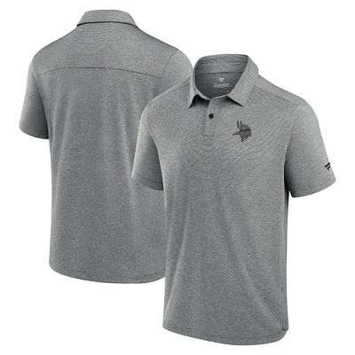 Polo noir Fanatics pour hommes, Minnesota Vikings Front Office Tech