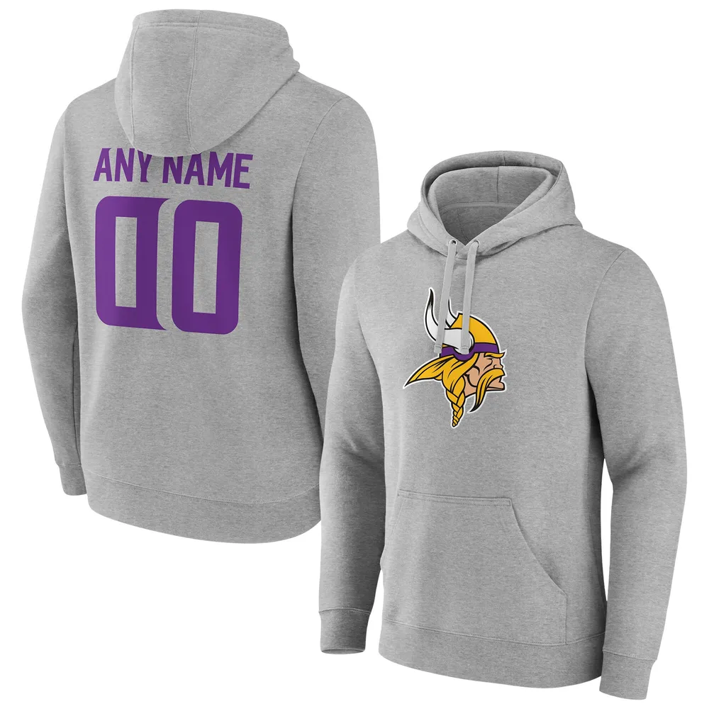 Lids Minnesota Vikings Antigua Victory Pullover Hoodie - Heather Gray