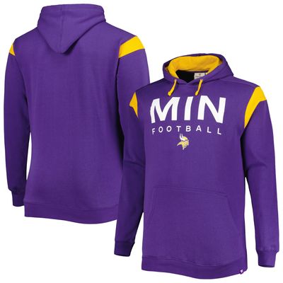 Men's Fanatics Branded Purple Minnesota Vikings Big & Tall Call the Shots Pullover Hoodie