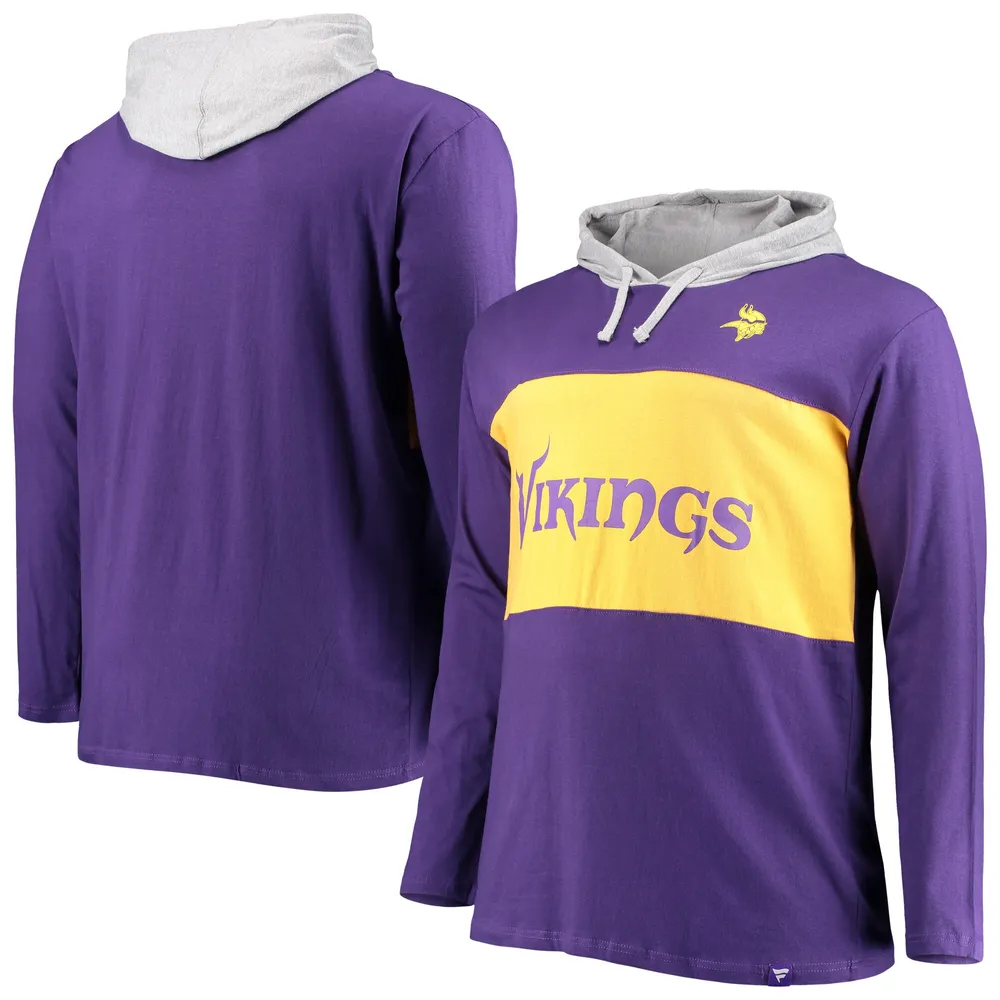 Minnesota Vikings Men's 47 Brand Purple Pullover Jersey Hoodie - Small