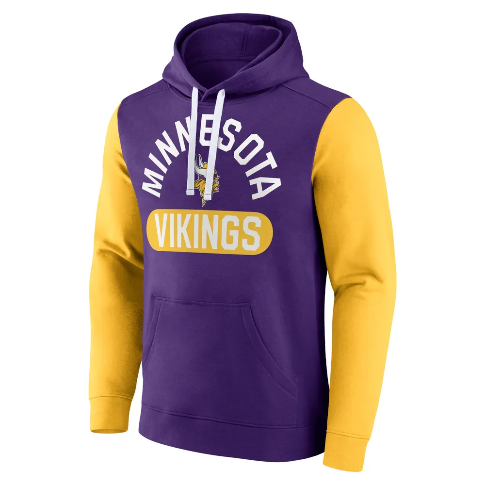 Women's Fanatics Branded Purple Minnesota Vikings Over Under Pullover Hoodie