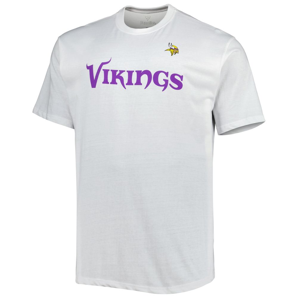 Men's Minnesota Vikings Fanatics Branded White Big & Tall Hometown  Collection Hot Shot T-Shirt