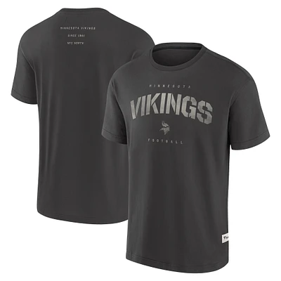 Men's Fanatics Charcoal Minnesota Vikings Elements Weathered Tonal Future Ground T-Shirt