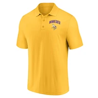 Men's Fanatics Gold Minnesota Vikings Push Back Polo