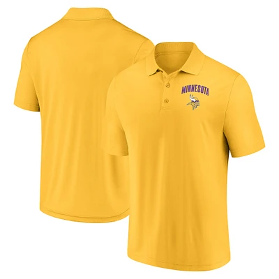Men's Fanatics Gold Minnesota Vikings Push Back Polo
