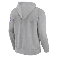 Sweat à capuche gris fanatiques pour hommes Minnesota Vikings Label Maker