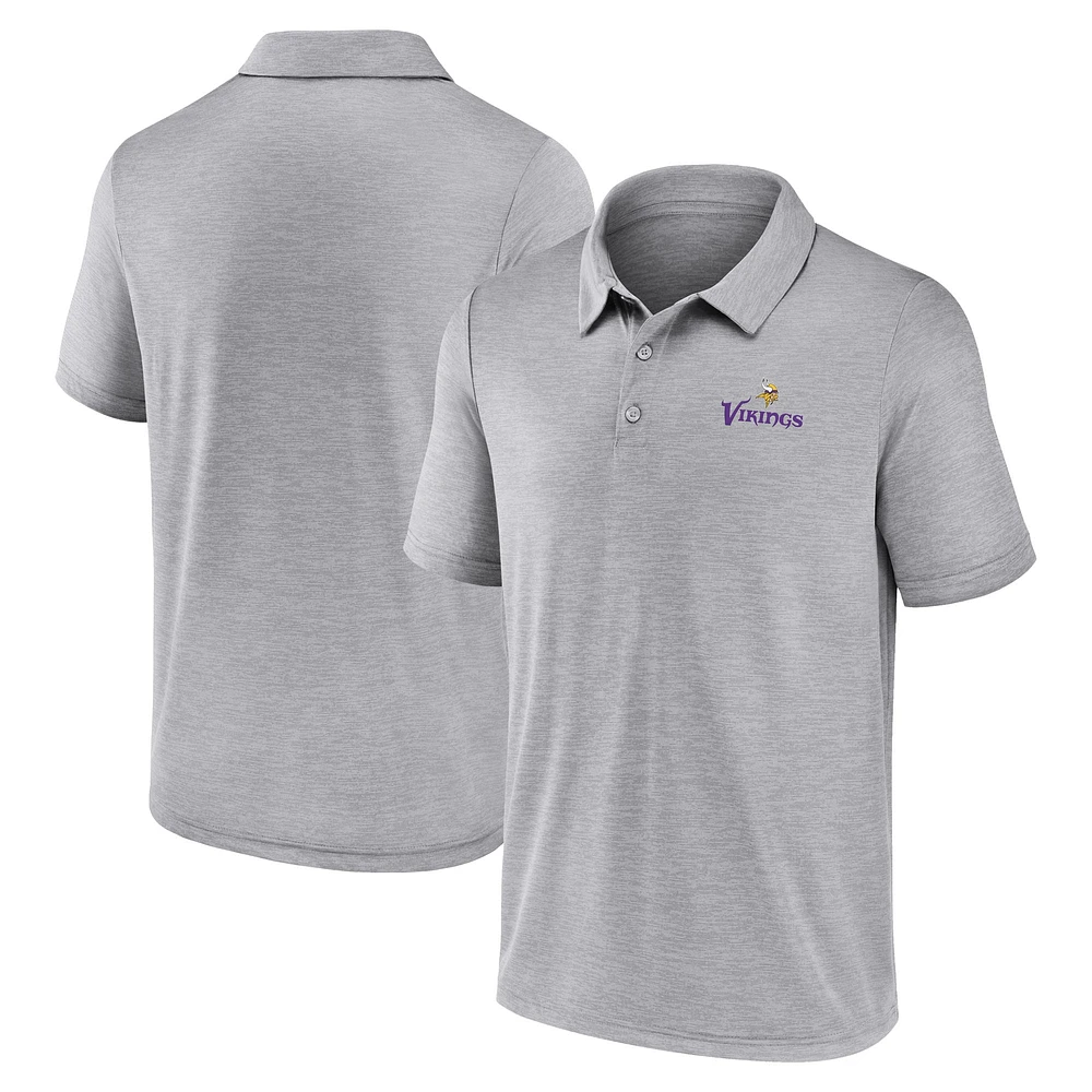 Polo gris pour homme Fanatics Making Waves des Minnesota Vikings