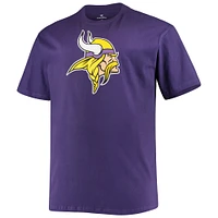 Men's Fanatics Justin Jefferson Purple Minnesota Vikings Big & Tall Player Name Number T-Shirt