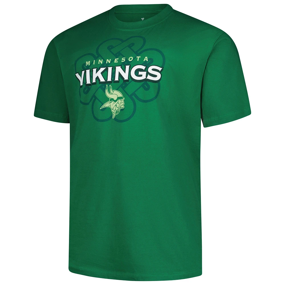 Men's Fanatics Kelly Green Minnesota Vikings Big & Tall Celtic T-Shirt