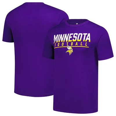 Men's Fanatics  Purple Minnesota Vikings Blocked T-Shirt