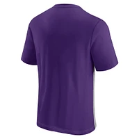 Men's Fanatics  Purple Minnesota Vikings Color Block Big Lap Tri-Blend T-Shirt