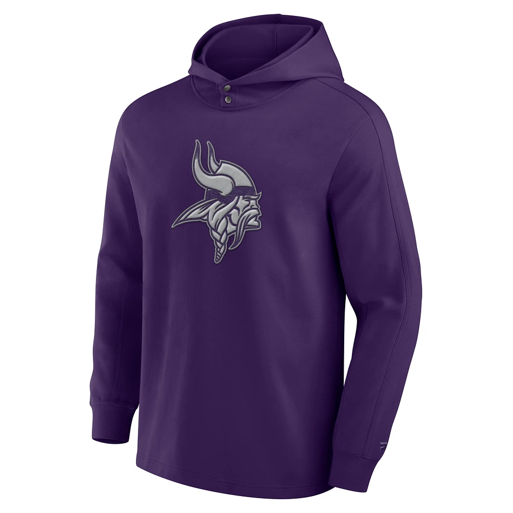 T-shirt à capuche manches longues pour homme Fanatics Purple Minnesota Vikings Elements Blaze Tri-Blend