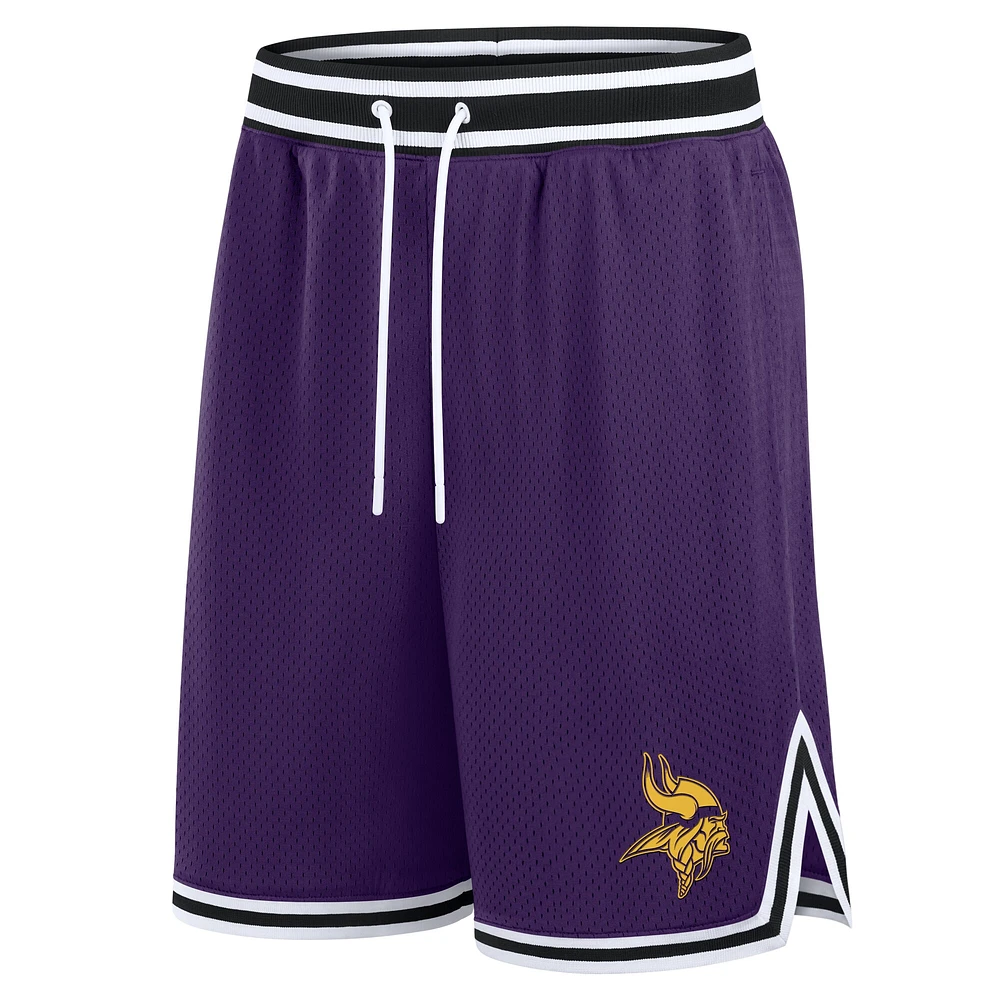 Short de football Fanatics violet pour homme Minnesota Vikings Elements Future Ground