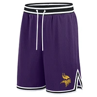 Short de football Fanatics violet pour homme Minnesota Vikings Elements Future Ground