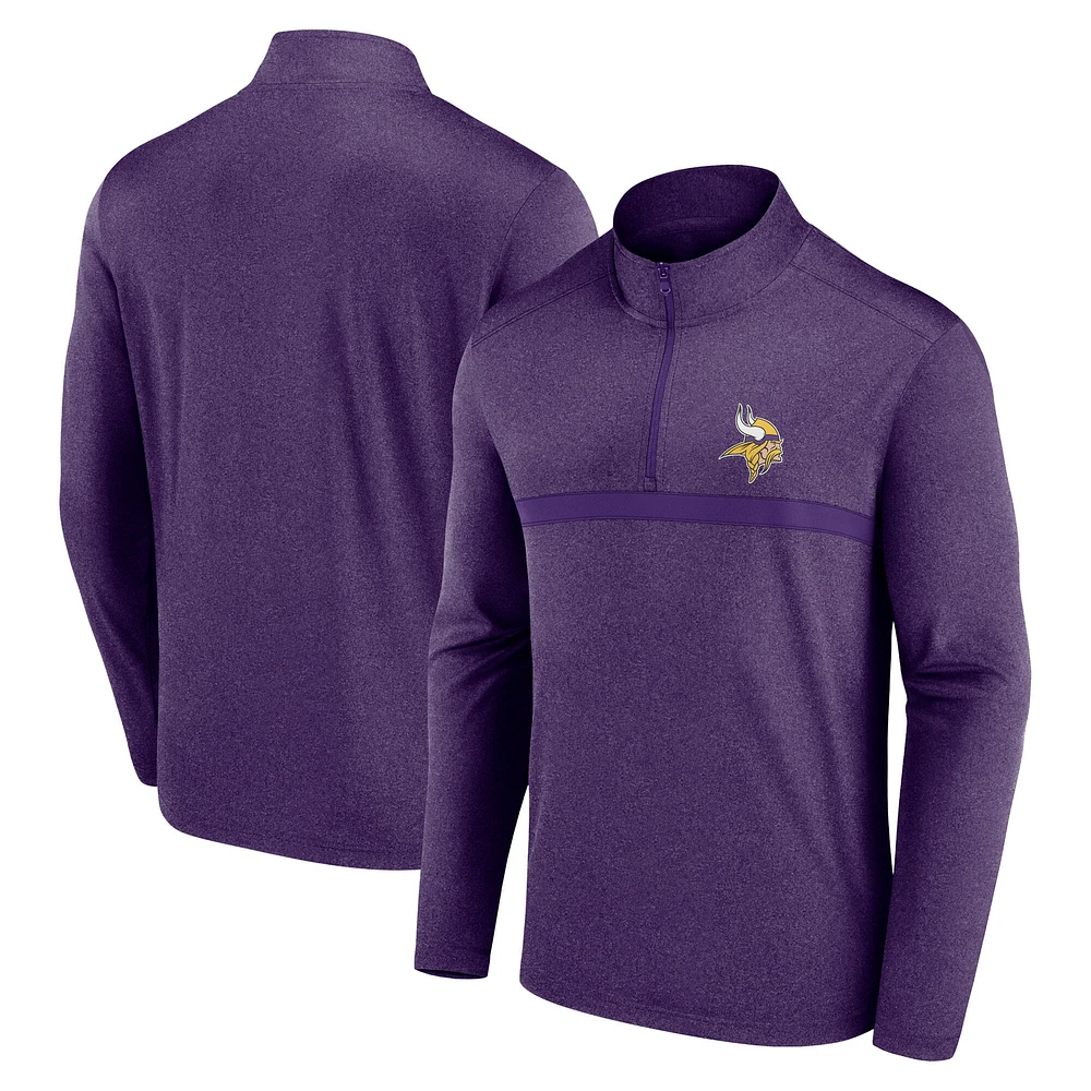 Men's Fanatics Purple Minnesota Vikings Head-to-Head Quarter-Zip Pullover
