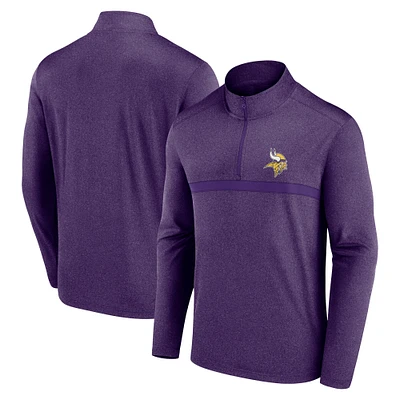 Men's Fanatics  Purple Minnesota Vikings Head-to-Head Quarter-Zip Pullover
