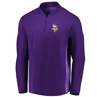 Men's Fanatics Purple Minnesota Vikings Iconic Clutch Modern Quarter-Zip Jacket