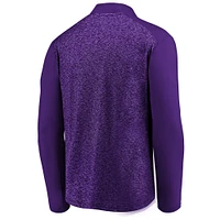 Men's Fanatics Purple Minnesota Vikings Iconic Clutch Modern Quarter-Zip Jacket