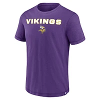 Men's Fanatics  Purple Minnesota Vikings Jump The Gun Iconic Slub Elevated T-Shirt