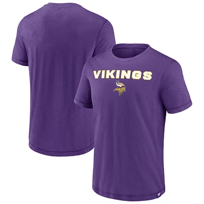 Men's Fanatics  Purple Minnesota Vikings Jump The Gun Iconic Slub Elevated T-Shirt