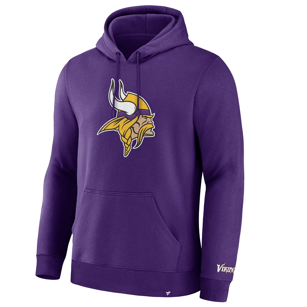 Sweat à capuche en polaire Legacy violet pour hommes Fanatics Minnesota Vikings