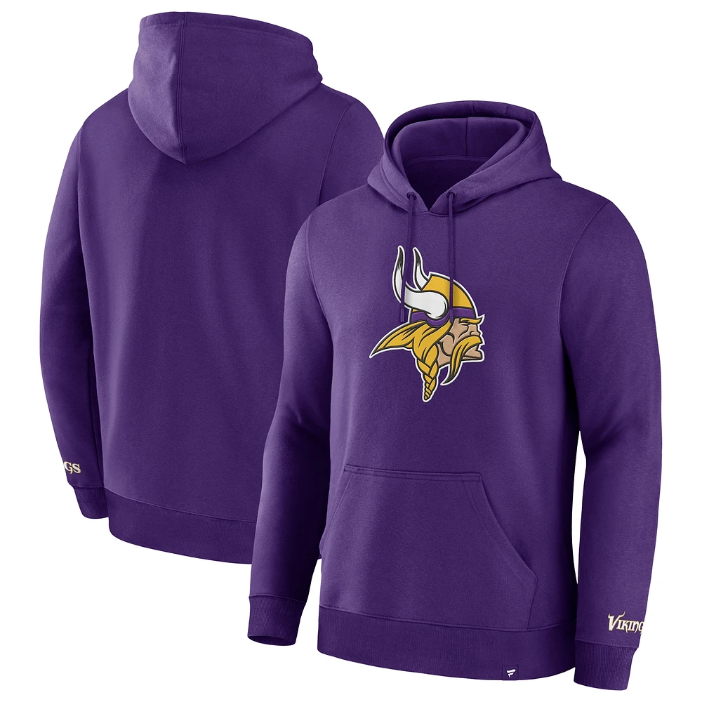 Sweat à capuche en polaire Legacy violet pour hommes Fanatics Minnesota Vikings