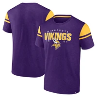 T-shirt violet fanatiques pour hommes Minnesota Vikings Old School Play Slub