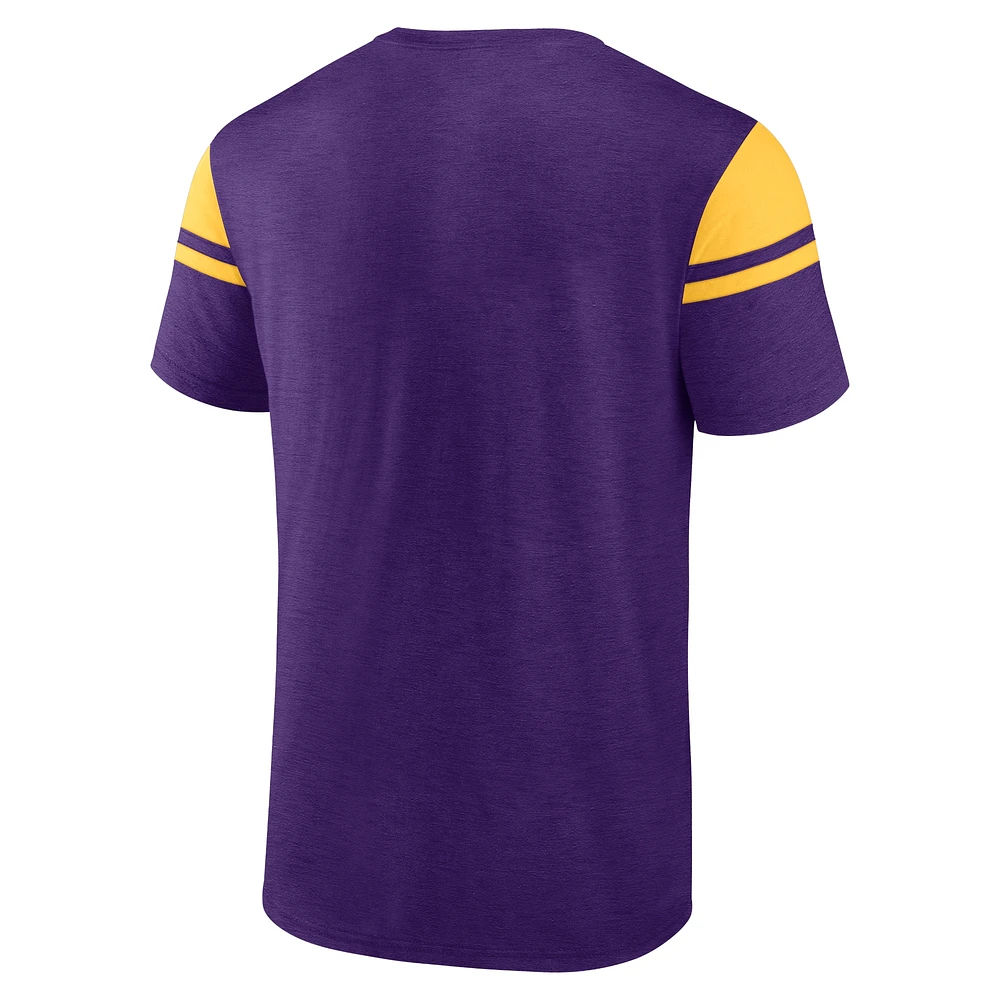 T-shirt violet fanatiques pour hommes Minnesota Vikings Old School Play Slub