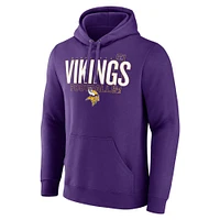 Sweat à capuche violet Fanatics pour hommes Minnesota Vikings Pylon Outline