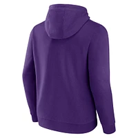 Sweat à capuche violet Fanatics pour hommes Minnesota Vikings Pylon Outline