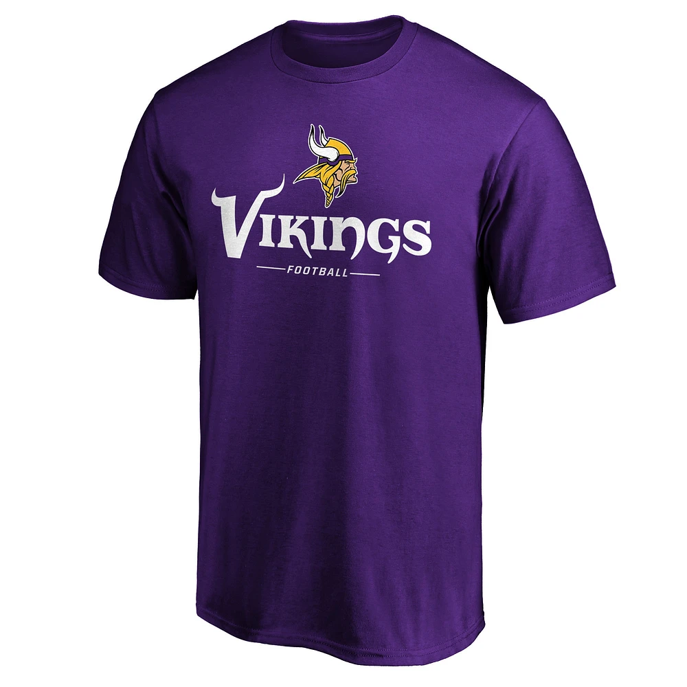 Men's Fanatics Purple Minnesota Vikings Team Lockup Logo T-Shirt