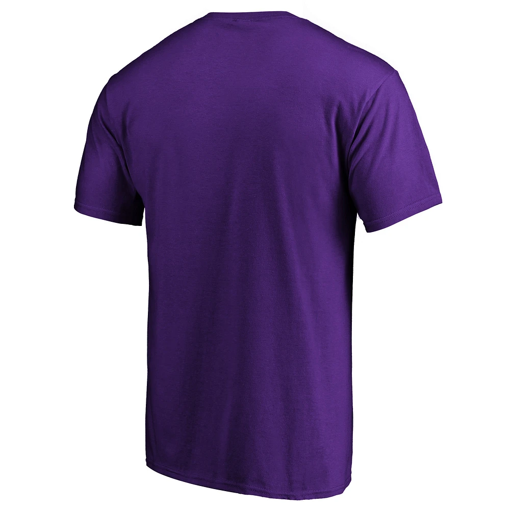 Men's Fanatics Purple Minnesota Vikings Team Lockup Logo T-Shirt