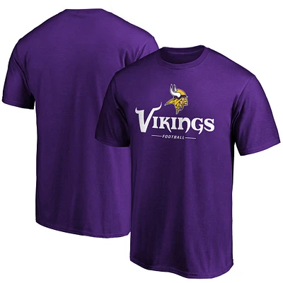 Men's Fanatics Purple Minnesota Vikings Team Lockup Logo T-Shirt