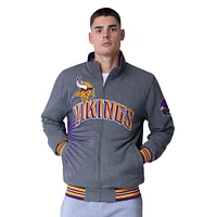 Veste réversible entièrement zippée G-III Extreme Purple Minnesota Vikings Strong Arm pour homme