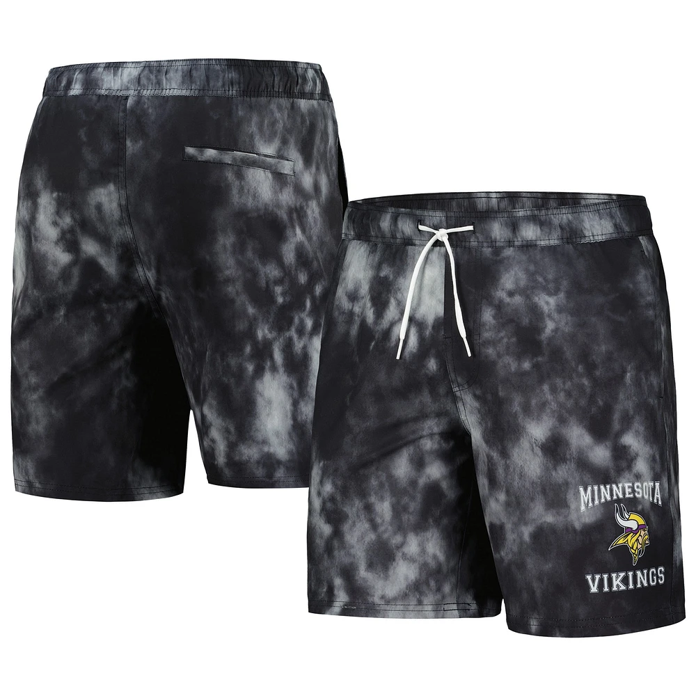 Men's G-III Sports by Carl Banks  Black Minnesota Vikings Change Up Volley Swim Trunks