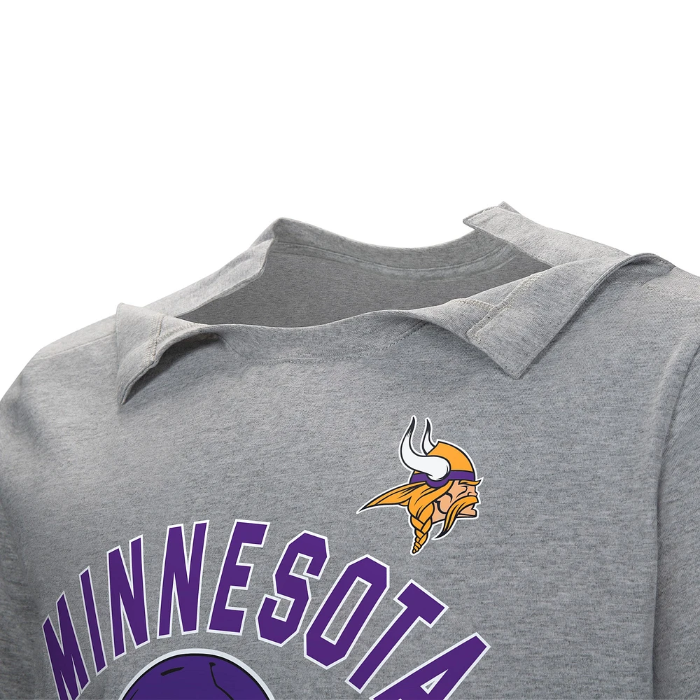 T-shirt adaptatif gris Minnesota Vikings Tackle pour hommes