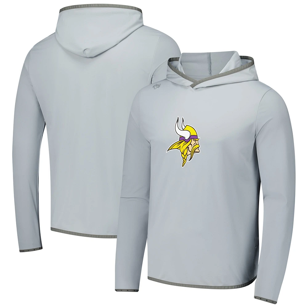 Men's Greyson Clothiers Gray Minnesota Vikings Colorado Long Sleeve Hoodie T-Shirt