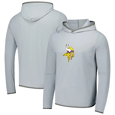 T-shirt à capuche manches longues pour homme Greyson Clothiers, gris, Minnesota Vikings, Colorado