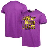 Men's Homage Purple Minnesota Vikings Lakes Hyper Local Tri-Blend T-Shirt