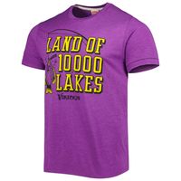 Men's Homage Purple Minnesota Vikings Lakes Hyper Local Tri-Blend T-Shirt