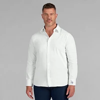 Chemise habillée boutonnée à manches longues Motion Stretch blanche Minnesota Vikings de J. Palmer pour homme