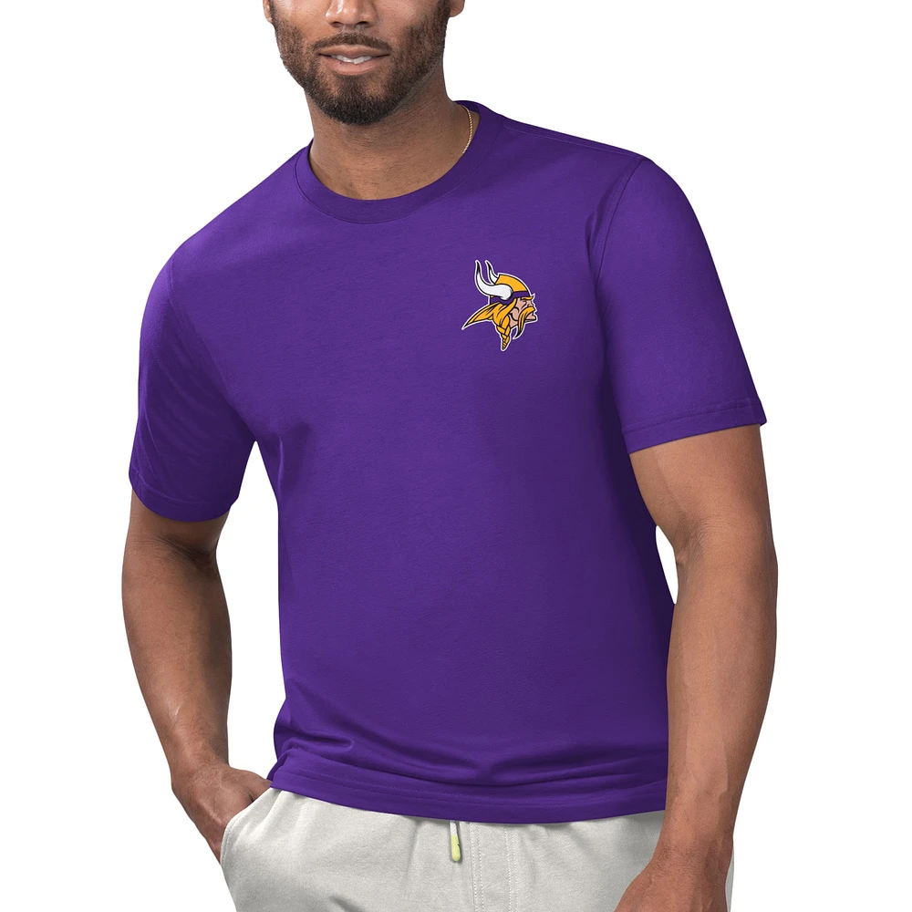 T-shirt Margaritaville Purple Minnesota Vikings pour hommes sous licence se détendre