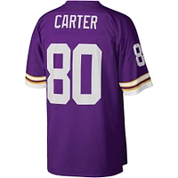 Men's Mitchell & Ness Cris Carter Purple Minnesota Vikings Legacy Replica Jersey