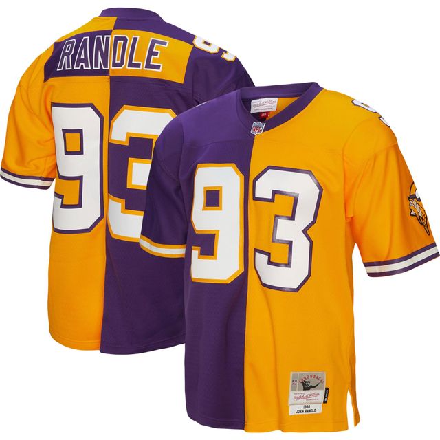 Maillot réplique Mitchell & Ness John Randle violet/or Minnesota Vikings 1998 Split Legacy pour hommes