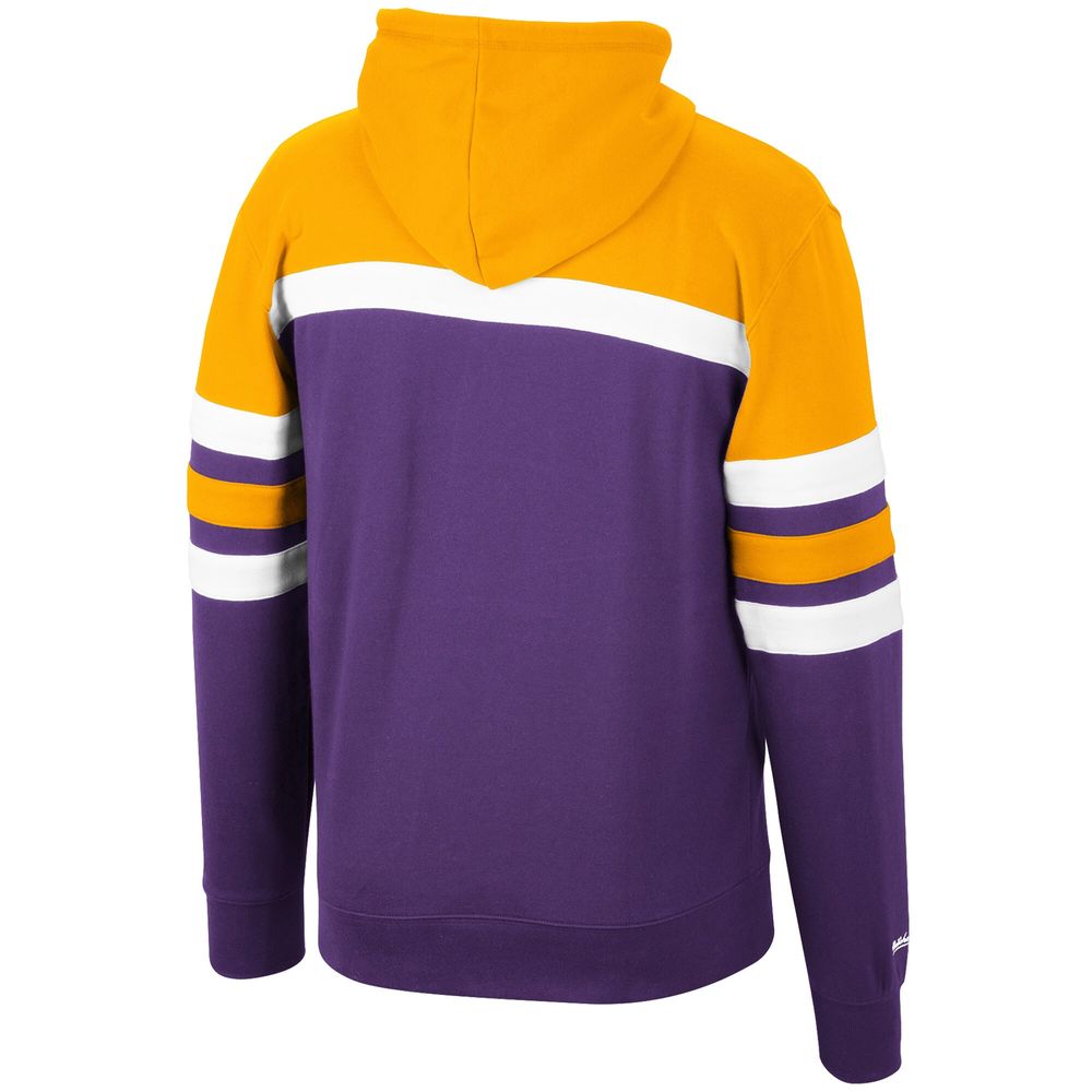 Mitchell & Ness Men's Mitchell & Ness Purple/Gold Minnesota Vikings Head  Coach Pullover - Hoodie