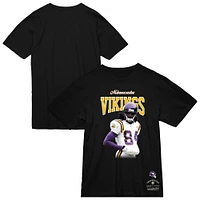 Men's Mitchell & Ness Randy Moss Black Minnesota Vikings Sideline Retired Player T-Shirt