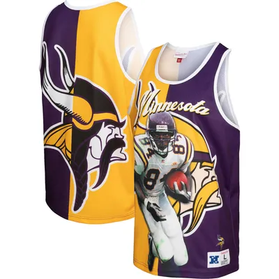 Randy Moss Minnesota Vikings Mitchell & Ness Retired Player Graphic Tank Top - Purple/Gold