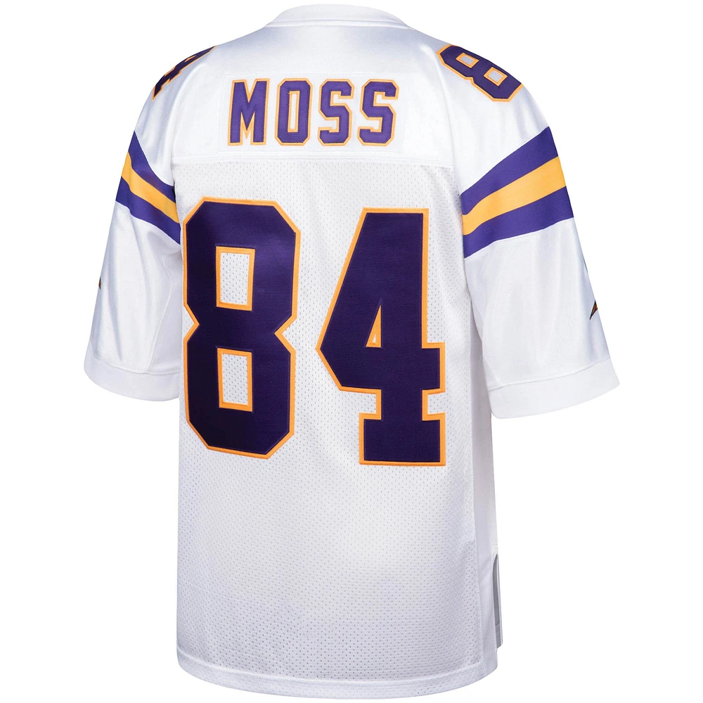 Men's Mitchell & Ness Randy Moss White Minnesota Vikings 2000 Authentic Throwback Retired Player Jersey